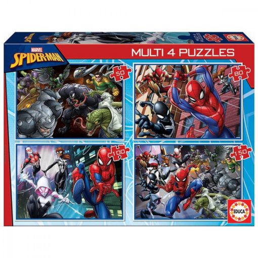 Educa Pókember és Venom puzzle, 4 az 1-ben