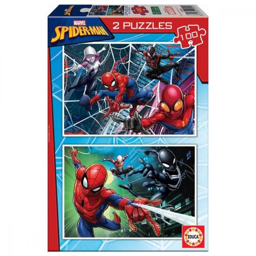 Educa pókember puzzle, 2x100 darabos